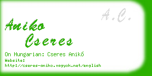 aniko cseres business card